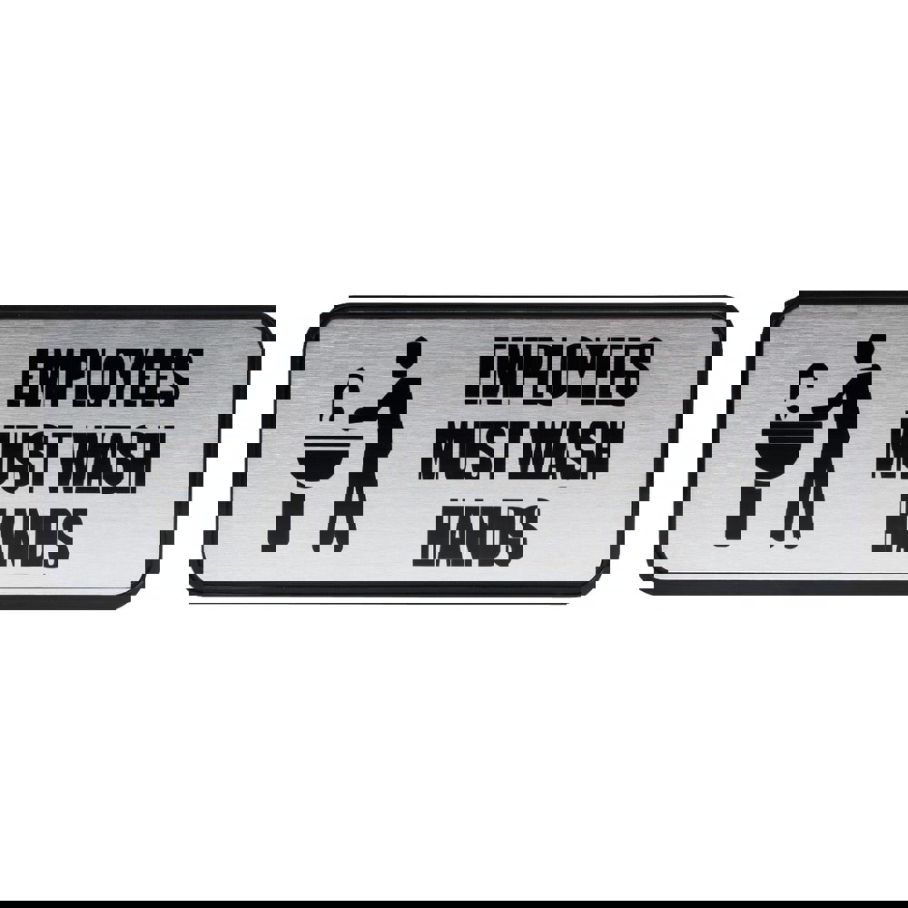 SIGN,EMPLOYEES MUST WA,SV